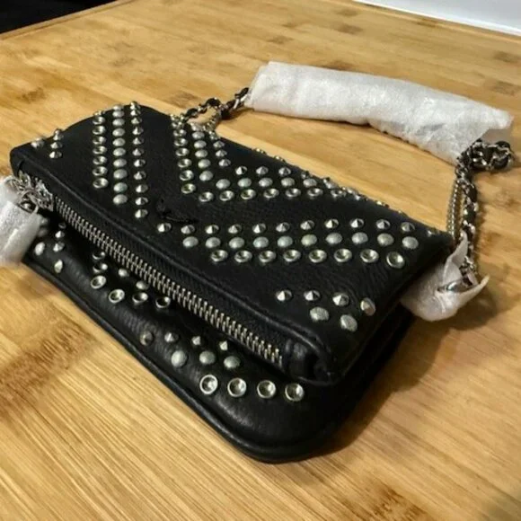 Zadig & Voltaire Rock Nano Arrow Studded Crossbody Bag - Picture 8 of 16